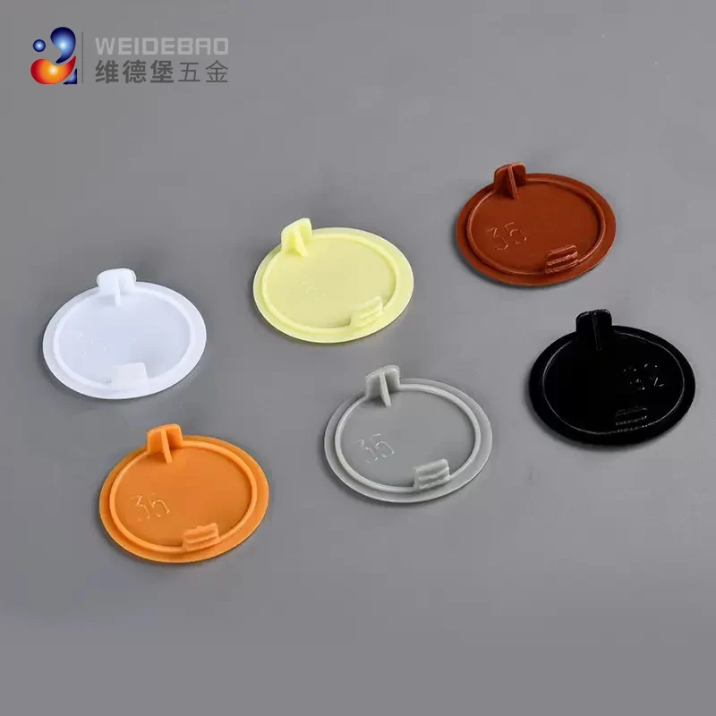 Furniture Hardware Hinges - 10 szt. okrągłych plastikowych osłonek na
