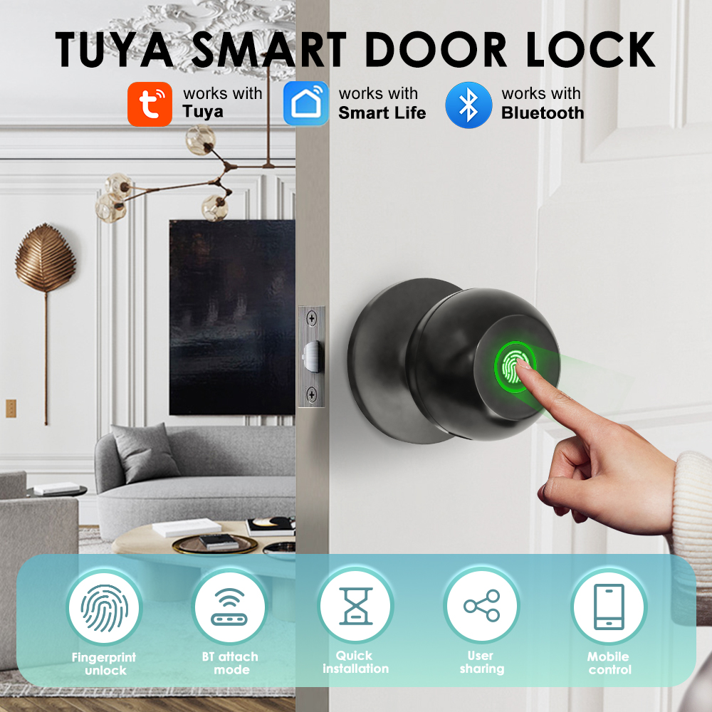 Door Handle Bar - Elektroniczny zamek do drzwi Tuya, inteligentny