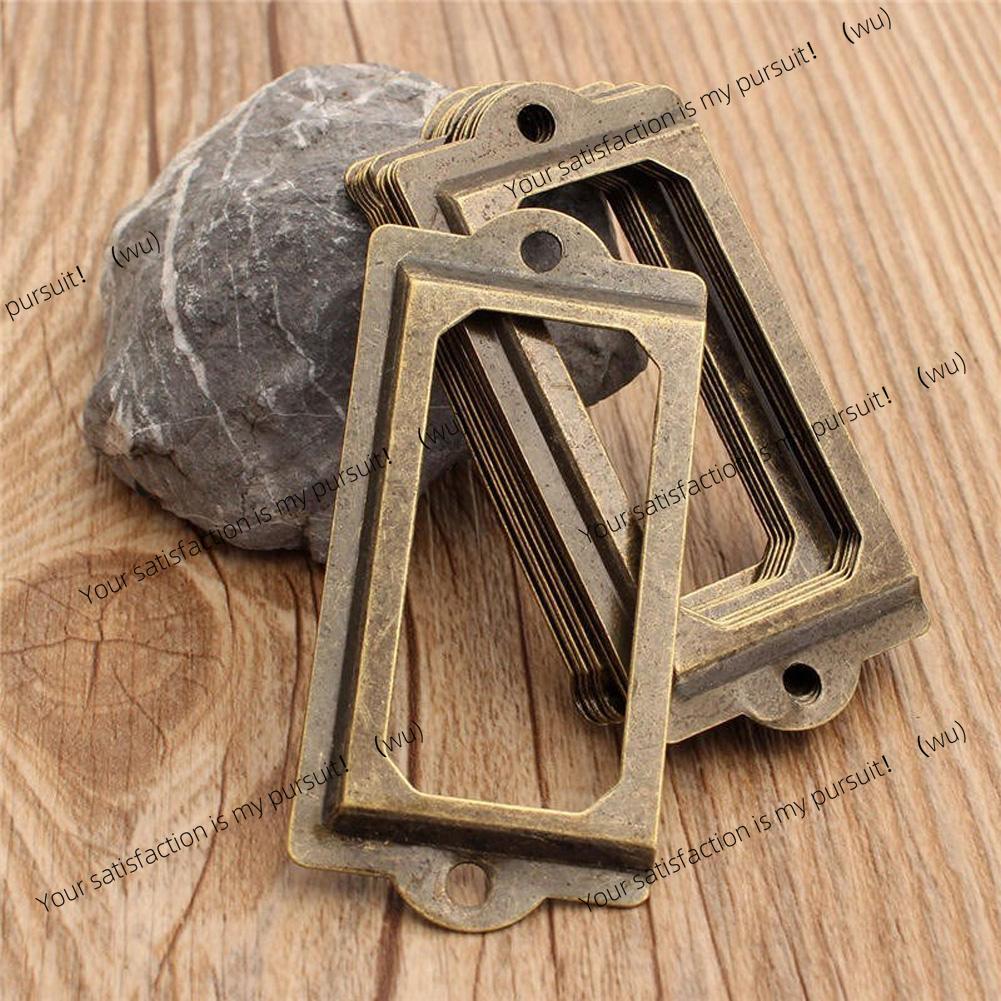 Furniture Hardware Business - 12 szt. antyczne mosiężne metalowe uchwyty