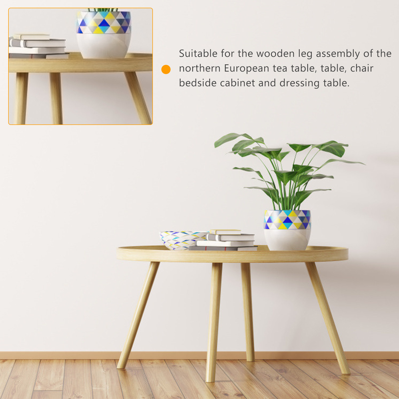 Furniture Leg Set - Zestaw 4 nakrętek, płytki montażowe skośne