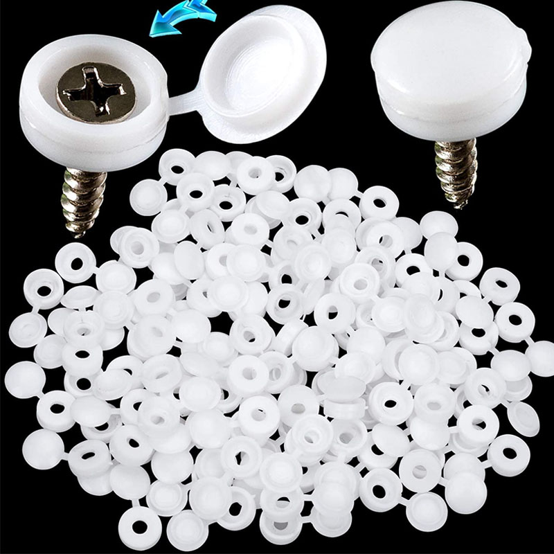 Furniture Hardware Hinges - Biała plastikowa zakrętka na zawiasach Składana