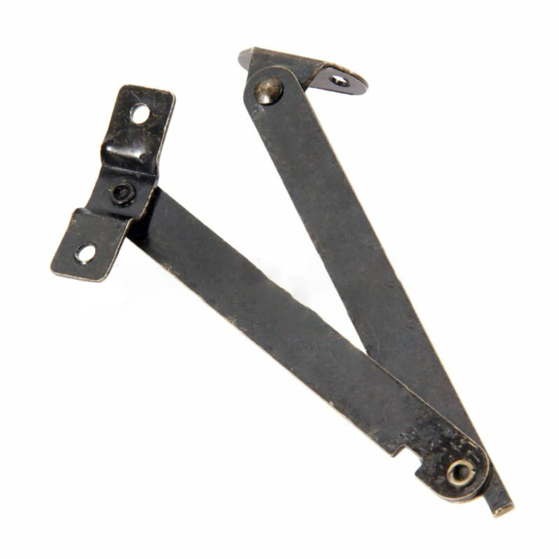 Furniture Hardware Hinges - 2 szt. Antyczne brązowe zawiasy wspierające
