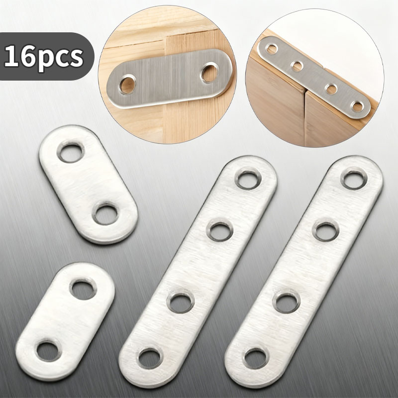 Furniture Hardware Fasteners - 16 szt. Kątowników, Płaskie Złączki, Złączki