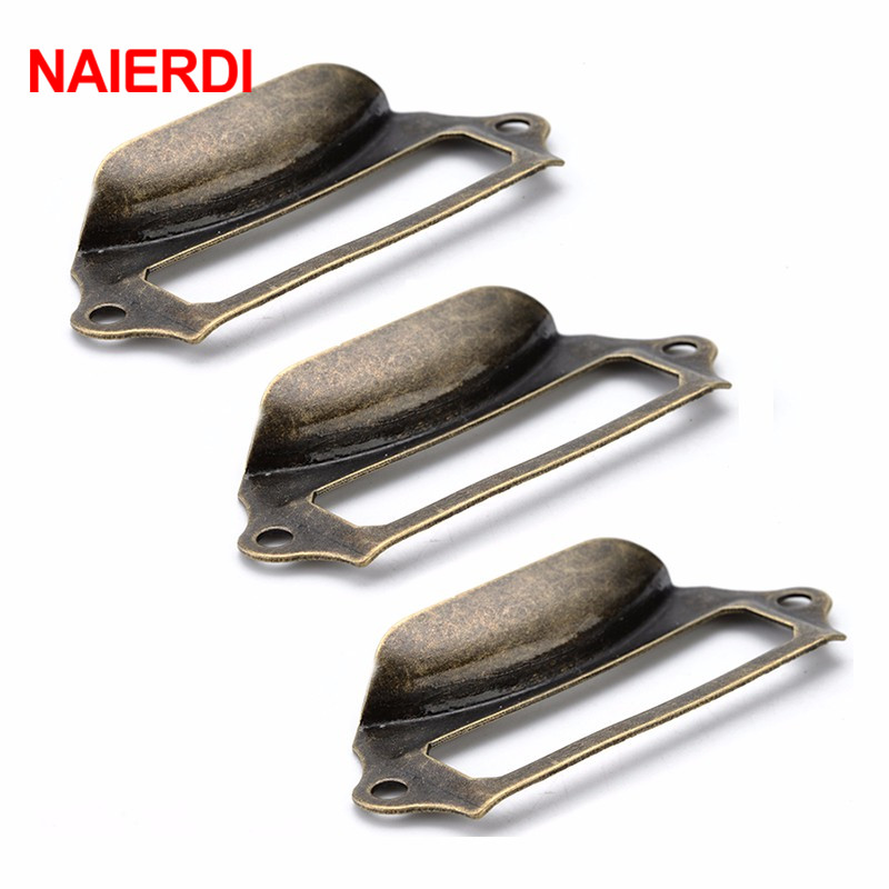 Furniture Hardware Names - NAIERDI 5 sztuk Antique metal mosiądz