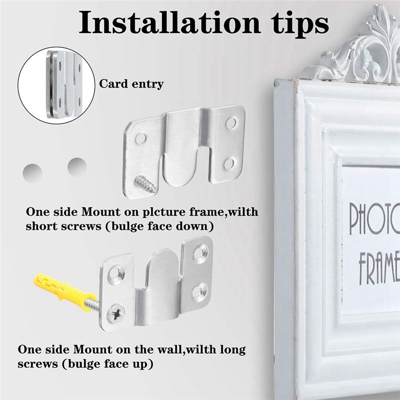 Furniture Interlocking Hardware - Uchwyt do montażu podtynkowego A20I, haczyki