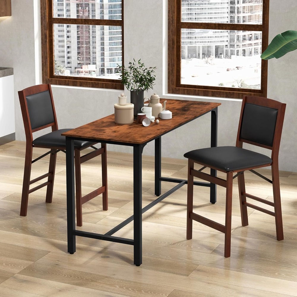 Furniture Leg Set - Zestaw 2 krzeseł barowych, składany stołek