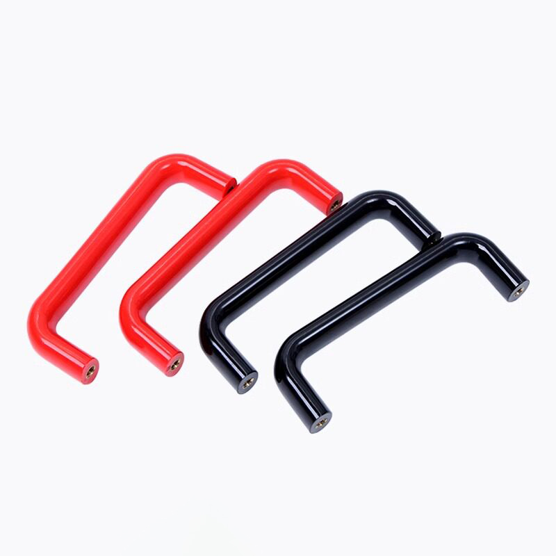 Czerwono-czarny owalny uchwyt  – Furniture Hardware Black recenzja i cena