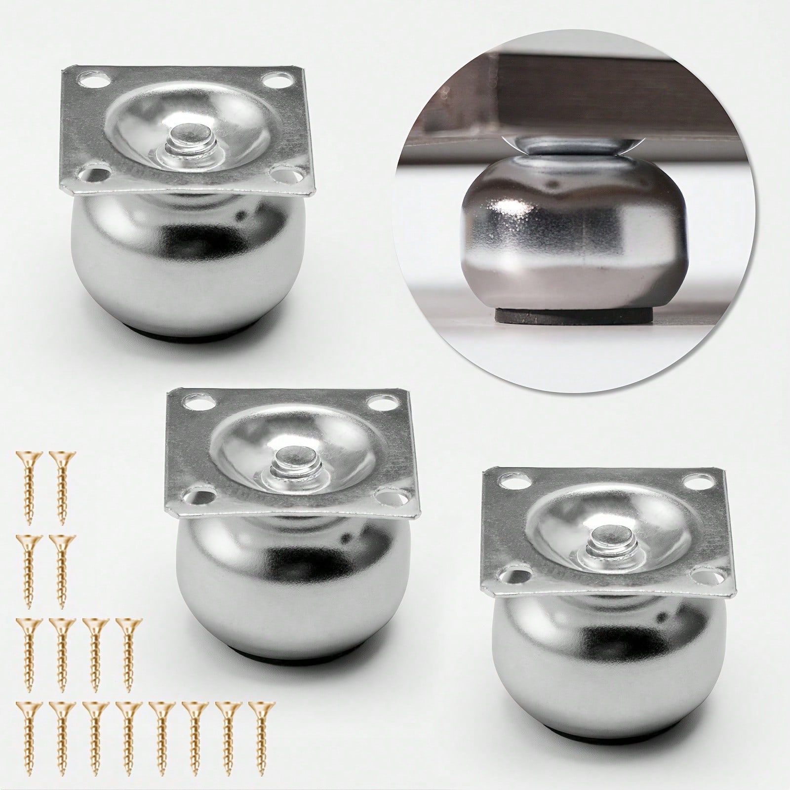 [4 sztuki metalowych nóżek do  – Furniture Leg Set recenzja i cena