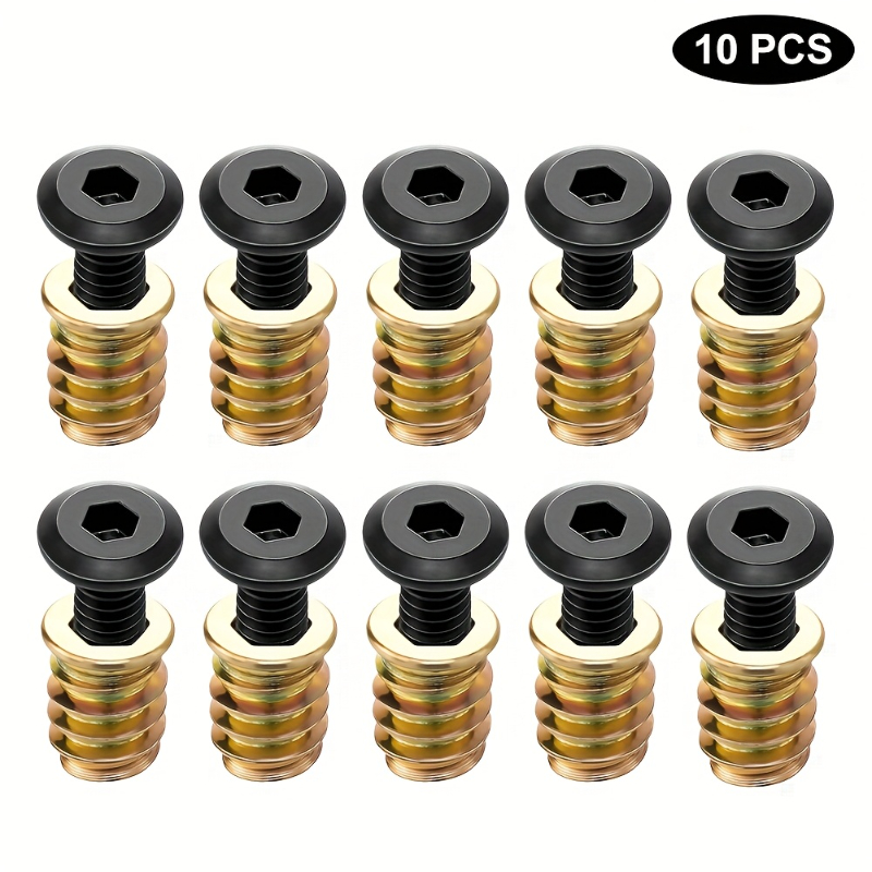 Zestaw 10 szt. gwintowanych wk – Furniture Hardware Fasteners recenzja i cena