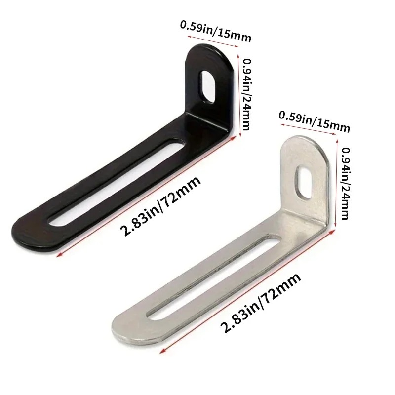 10 szt. wsporników kątowych w  – Furniture Hardware Black recenzja i cena