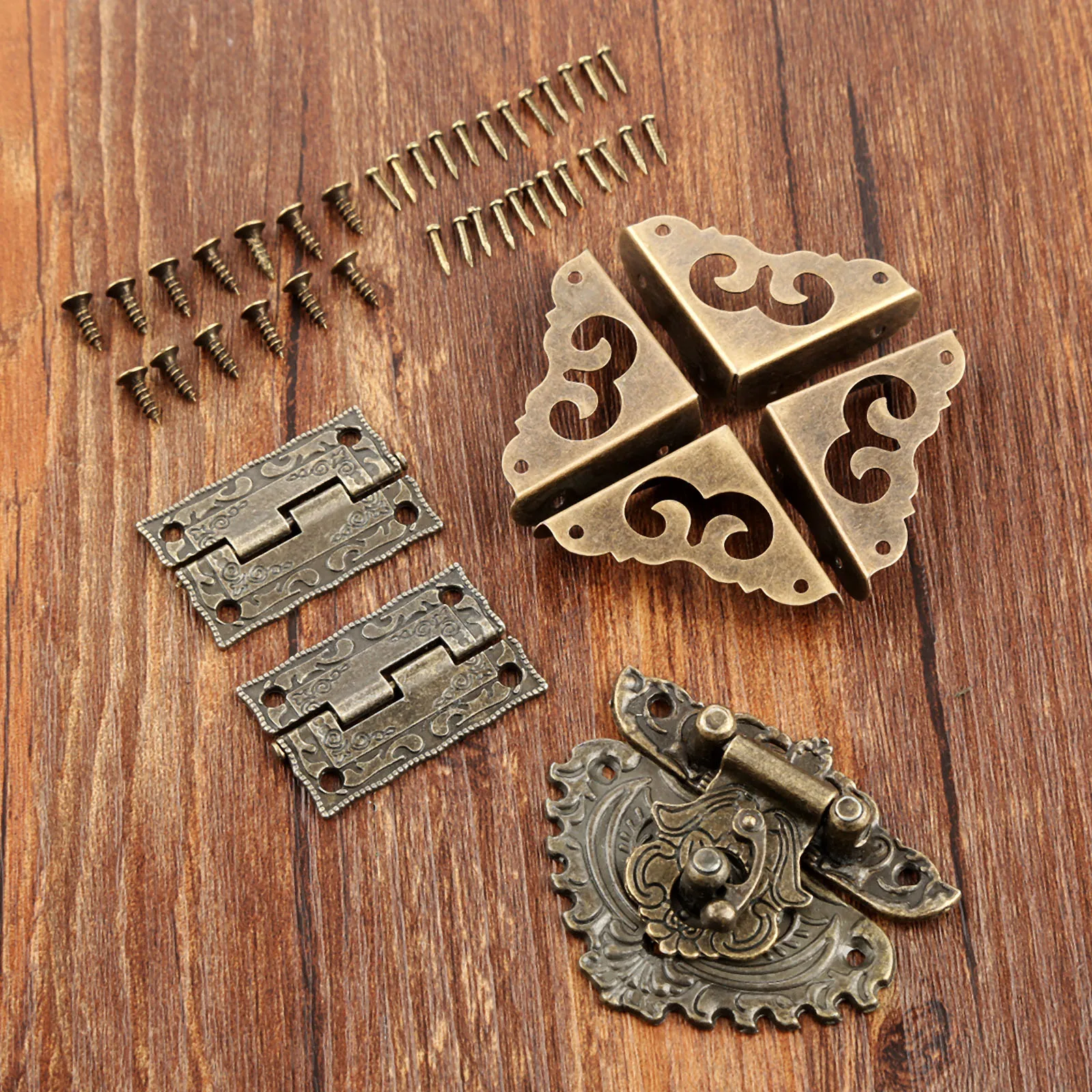7 sztuk/zestaw Antique Bronze  – Furniture Hardware Hinges recenzja i cena