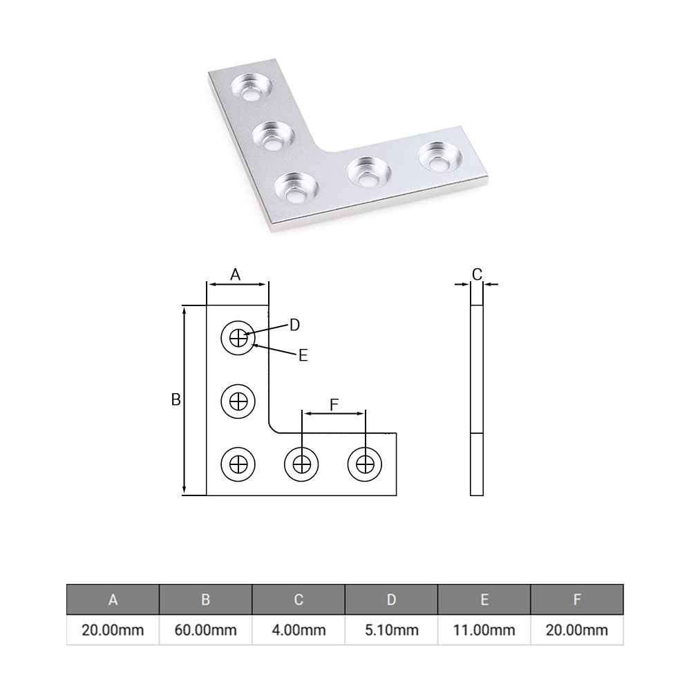 2 szt./partia Złącze narożne t – Joint Connector Bracket recenzja i cena