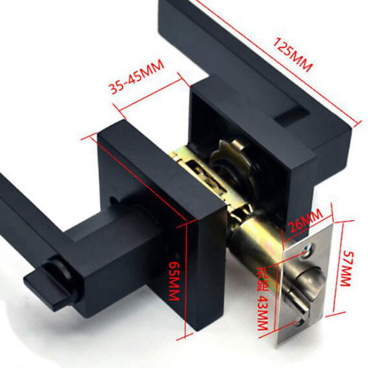 Czarna klamka do drzwi Blokada – Door Handle Bar recenzja i cena