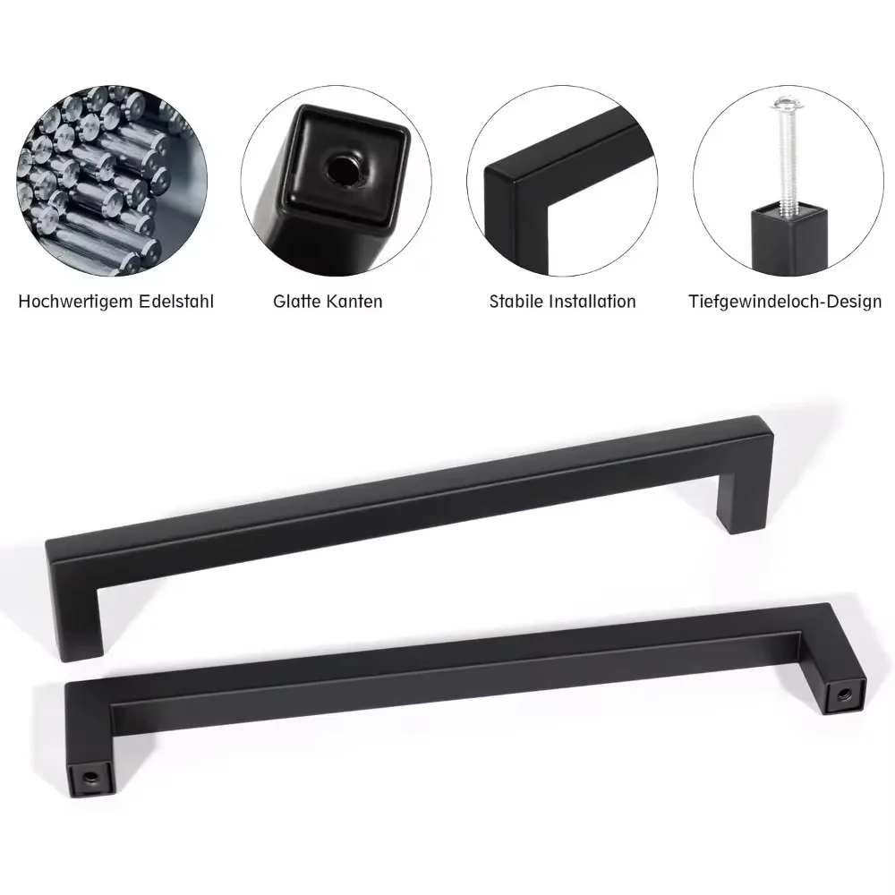 6/18 szt. Kwadratowe uchwyty m – Furniture Hardware Restoration recenzja i cena