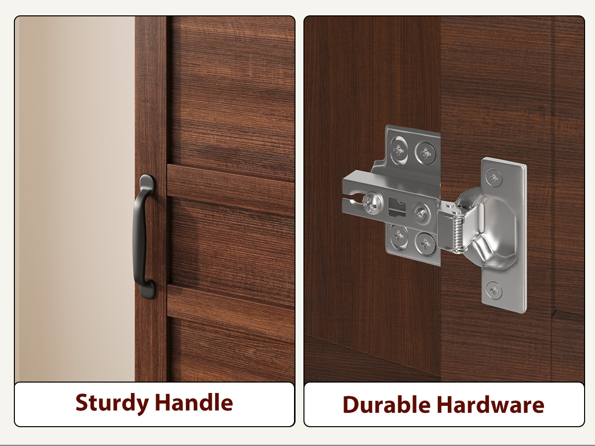 Drewniana szafa garderobowa –  – Furniture Hardware Hinges recenzja i cena